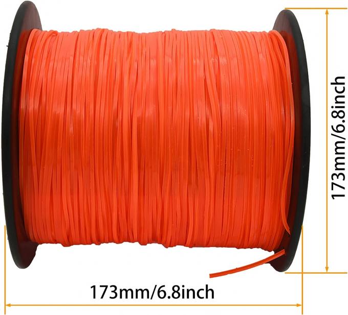 Berbagai Warna 3.0mm Persegi / Bulat / Segi Enam / Bintang Nylon Trimmer Line Bahan 100% Nylon 0