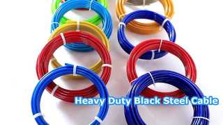 Kabel Baja Tahan Karat Hitam Tugas Berat Kumparan 250 kaki