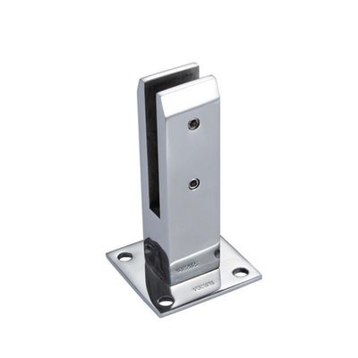Harga yang bagus Balustrade Spigot Kaca Tempered Industri dengan Klem Pagar Kolam Renang Baja Tahan Karat on line