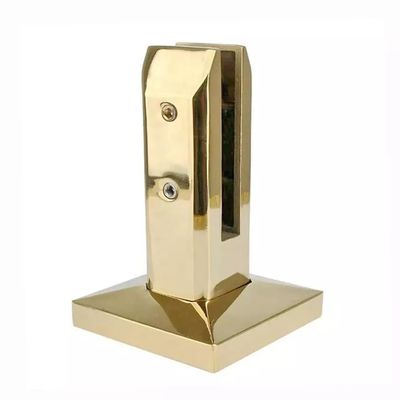 Harga yang bagus Emas stainless steel kolam renang pagar balustrade dengan kotak kaca pagar Spigot on line