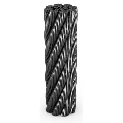 Harga yang bagus Tali Kawat Baja Terkompak Standar BS 8xK26WS IWRC untuk Derek on line