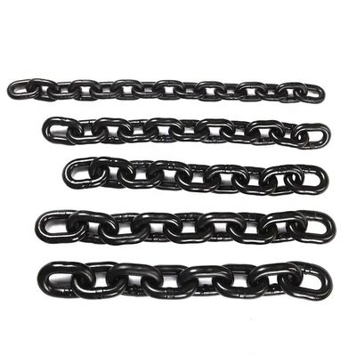 Harga yang bagus Rantai Besi G80 8mm untuk Hoist Rantai Angkat Hitam Uji Beban 48kN Batas Beban Kerja 2t on line