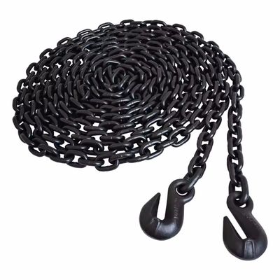 Harga yang bagus Rantai Angkat Black Oxide Finish G80 dengan Batas Beban Kerja 2t dan Kait Las on line