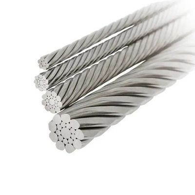 Harga yang bagus TALI KAWAT BAJA TAHAN KARAT 6X19 IWRC Diameter 5-30mm Non-Alloy Pembuatan Lift on line