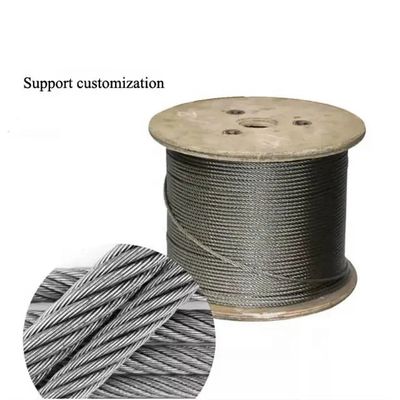 Harga yang bagus Galvanized Flexible Steel Wire Rope 7X19 6x19 FC IWRC untuk kapal/arsitektur/gas minyak on line