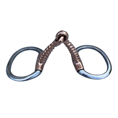 Harga yang bagus Mata Kuda Equestrian Baja Tahan Karat dengan Hasil Akhir Dipoles dan Desain Snaffle Cincin Lepas on line