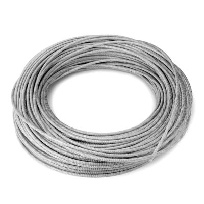 Harga yang bagus Kekuatan Putus 190LBS Kabel Pesawat Baja Berlapis Vinyl 7x7 Dioptimalkan untuk Luar Ruangan on line