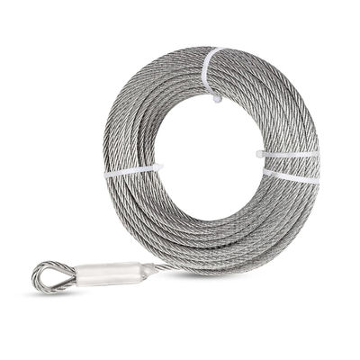 Harga yang bagus Bending 7x19 Strands Steel Kabel Pesawat 50 kaki 5/16 inci Baja tahan karat untuk kebutuhan on line