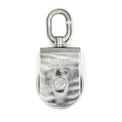 Harga yang bagus Katrol Angkat Tali Kawat Baja Tahan Karat 304 dengan Finishing ZINC PLATED 25mm on line