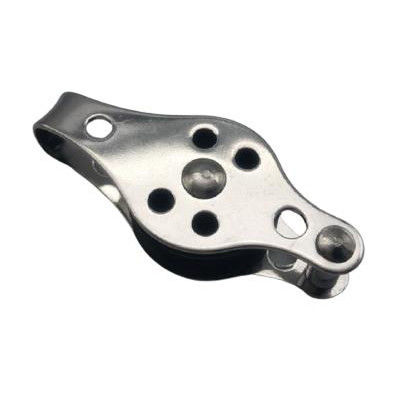 Harga yang bagus Blok rigging baja tahan karat yang banyak digunakan SS316 Pulley mata berputar tipe double sheave on line