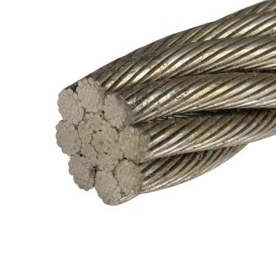 Harga yang bagus Tali kawat baja tanpa galvanis/galvanis untuk mengangkat 8x19S FC/IWRC kabel rel Jenis inti inti baja on line