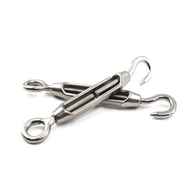 Harga yang bagus Perangkat Keras Rigging Baja Tahan Karat yang Dipoles Tinggi Tipe Eropa Mata dan Kait Tubuh Terbuka Turnbuckle on line