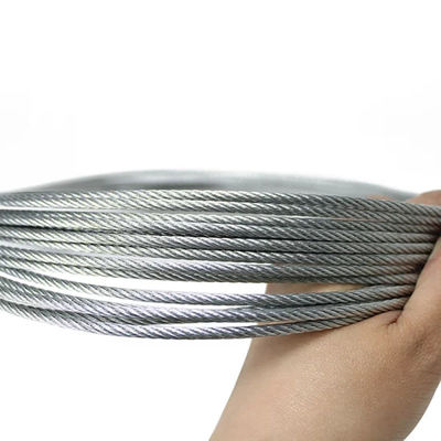 Harga yang bagus Carbon Steel Grade 4x31 8.3mm Hot Dip Galvanized Steel Wire Rope untuk Platform Gantung on line