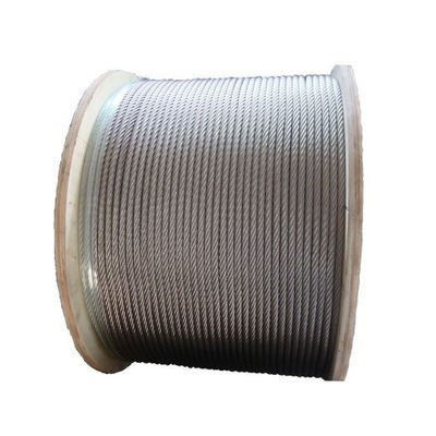 Harga yang bagus Tali Kawat Baja 6x19 FC 10MM Baja Tidak Tergalvanis untuk Pembengkokan dari Profesional on line