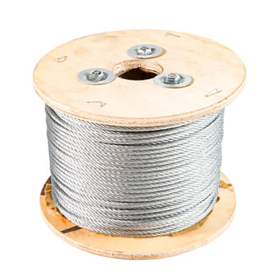 Harga yang bagus Kawat Baja Tahan Karat 1x7/1x19 Baja Galvanis Celup Panas untuk Perlengkapan Saluran Transmisi on line