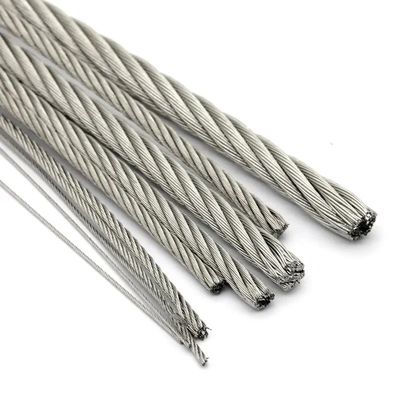 Harga yang bagus Kabel Baja Tahan Karat 1/32'' 1/4'' 316 dengan Inti Baja Tipe Kekuatan Baja 316 on line