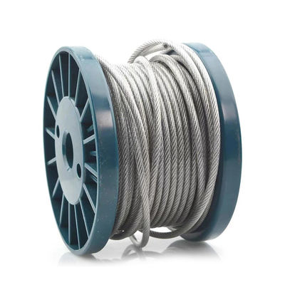 Harga yang bagus Kabel Baja Tahan Karat 6X19W FC 6X19W IWRC untuk Derek Batubara Galvanis Sangat Baik on line