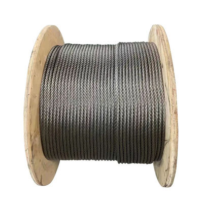 Harga yang bagus Tali Kawat Baja Galvanis Alu-Zinc Ungalvanisir 8x19S FC untuk Mesin Alur Bor Auger on line