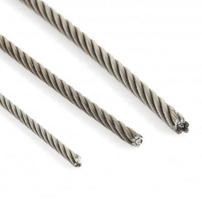 Harga yang bagus ASTM 304 316 316L Stainless Steel 1X19 Strand Wire Rope 0.8mm 1mm 2mm 3mm untuk OEM on line