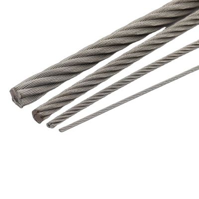 Harga yang bagus Kawat Baja Inti Baja Standar AiSi 6x7 FC 6x19 FC Tahan Karat untuk Pengangkatan yang Tahan Lama on line