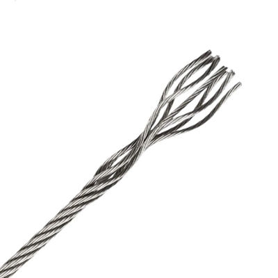 Harga yang bagus Tali Kawat Baja Konstruksi Terpilin Kuat 6x37 Struktur Terpilin 1mm - 100mm on line