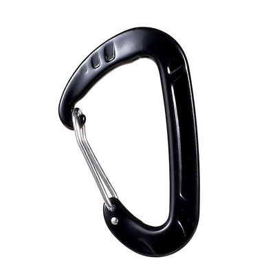 Harga yang bagus 12KN Pet D-Shape Carabiner Hook Yang Dibuat Dari 7075 Aluminium Alloy Untuk Kegiatan Luar Ruangan on line