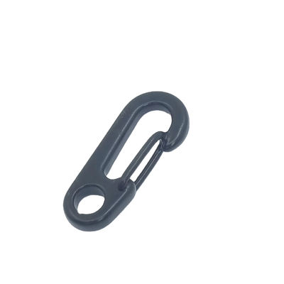 Harga yang bagus Klip Gantungan Kunci Carabiner Mini Hitam Kait Jepret Perangkat Keras EDC on line
