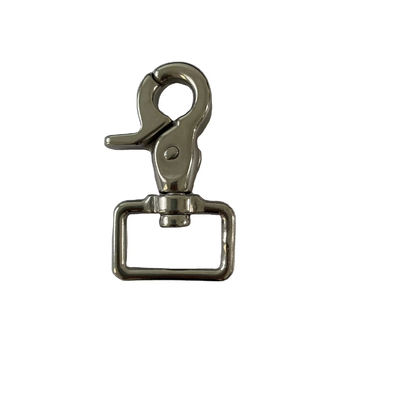 Harga yang bagus Stainless Steel Square Ring Swivel Snap Hook Carabiner untuk Tas on line