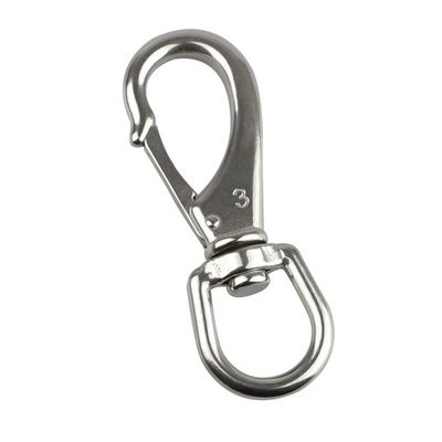 Harga yang bagus OEM Polished Stainless Steel Round Eye Swivel Snap Spring Hook Swivel Eye Snap Hook on line