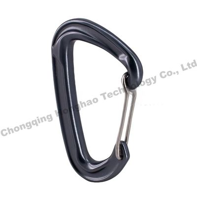 Harga yang bagus Portable Aluminium Alloy D Shape Climbing Lock 22KN untuk pengalaman pendakian yang aman on line