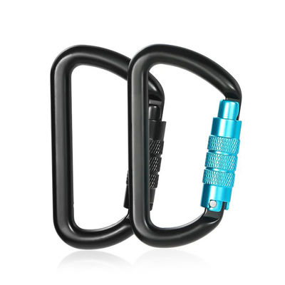 Harga yang bagus 25kN Hammock Aluminium 0 Bentuk Carabiners Serbaguna untuk berkemah dan petualangan di luar ruangan on line