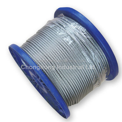 Harga yang bagus 6x24 7FC Galvanized Steel Wire Rope 12mm 1000mtrs Packing 6x12 7FC Processing Service Other on line