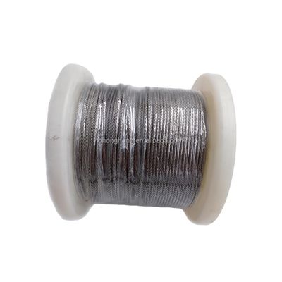 Harga yang bagus 1x7 Inoks Kabel Tali Kawat Kawat Baja Ringan 1,5mm 2mm 3mm 4mm Si Kandungan % 0.1 AISI304 AISI316 SUS304 SUS316 on line