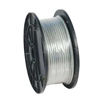 Harga yang bagus Kabel Baja Tahan Karat 7X7 Galvanis Dengan Lapisan PVC Untuk Tali Jemuran Pancing Lunak Kabel Berbalut Traksi on line