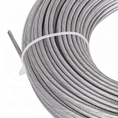 Harga yang bagus 6x19 1570Mpa Stainless Steel Wire Ropes 7mm Polished Standard AiSi Packing 1000 meter dalam Wooden Spool on line