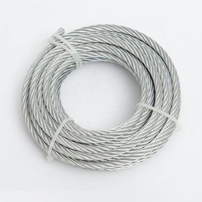 Harga yang bagus 6x19S FC / 6x19W FC Galvanized Steel Wire Rope 8mm untuk aplikasi berat dan industri on line