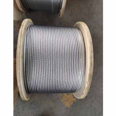 Harga yang bagus Tali Kawat Baja Galvanis 6x19S FC 6mm untuk Aplikasi Pengangkatan dan Penarikan Derricking on line