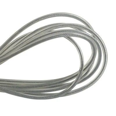 Harga yang bagus Kabel Stainless Steel Berlapis PP Warna Transparan 0.8mm 1x19 Tali Gorden untuk Baja Karbon Merah Non-Paduan on line