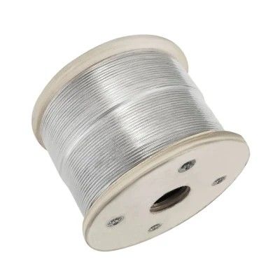 Harga yang bagus Tali Kawat Baja Tahan Karat Lapis PVC 7x7 1.5mm 2mm Tahan Korosi Tinggi untuk Mengangkat dan Rigging 1570MPa 2160MPa on line