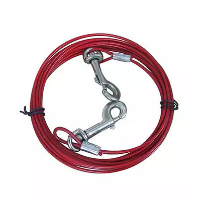 Harga yang bagus 7x19 Pvc Coated Galvanized Wire Steel Rope Dog Tie Out Cable within Special Free Cutting Steel on line