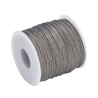 Harga yang bagus 200fts 304 Stainless Steel Cable Wire Rope Strength Cable for Clothes Line Wires Outdoor Yard Craft Trellis Wire 0.8mm on line