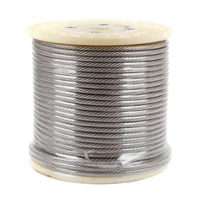 Harga yang bagus Kabel Kawat Tali Baja Tahan Karat Inox 304 Diameter 0.5-0.6mm 7*7 untuk Konstruksi on line