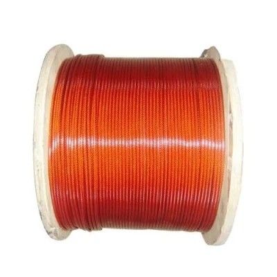 Harga yang bagus Layanan Pemrosesan Tali Kawat Baja Berlapis PVC Nilon Kekuatan Tarik Tinggi Galvanis 1*19 Lainnya on line