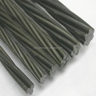 Harga yang bagus Berat Koil 2,5-3,5 Ton 1x7 PC Strand 12,7mm Low Relaxation Unbonded ASTMA416 Steel Wire Strand untuk Post Tension Beton on line