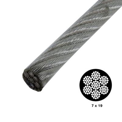 Harga yang bagus Kabel Kawat Baja Tahan Karat 1000FT 7 x 19 Untai AISI316 1/8