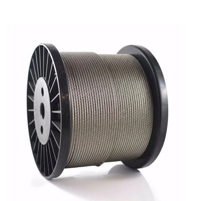 Harga yang bagus 6mm 6x19 Fc 304 7x19 IWRC 10mm 12mm Ungalvanised Steel Wire Rope Kabel ± 1% Toleransi on line