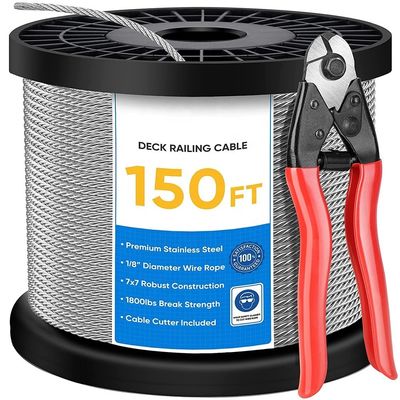 Harga yang bagus DIY Dek atau Tangga Kabel 1/8 