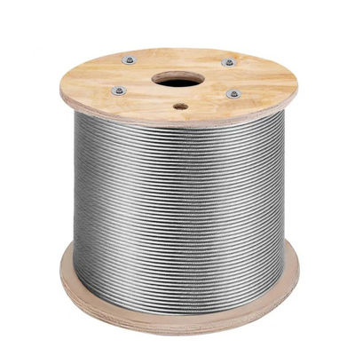 Harga yang bagus Baja berurutan dingin 6*19 FC Ungalvanzed dan Galvanized Steel Wire Rope dengan kelas stainless steel on line