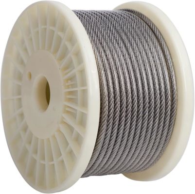 Harga yang bagus 7X7 7*19 SS Kabel SUS 304 SUS I316 Kabel baja Tali 8mm Kabel Inoks Kabel baja tahan karat Tali kawat standar Amerika on line