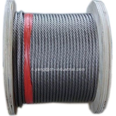 Harga yang bagus Kawat Baja 6x12 7FC 8mm Tali Baja Galvanis untuk Kondisi Berat on line
